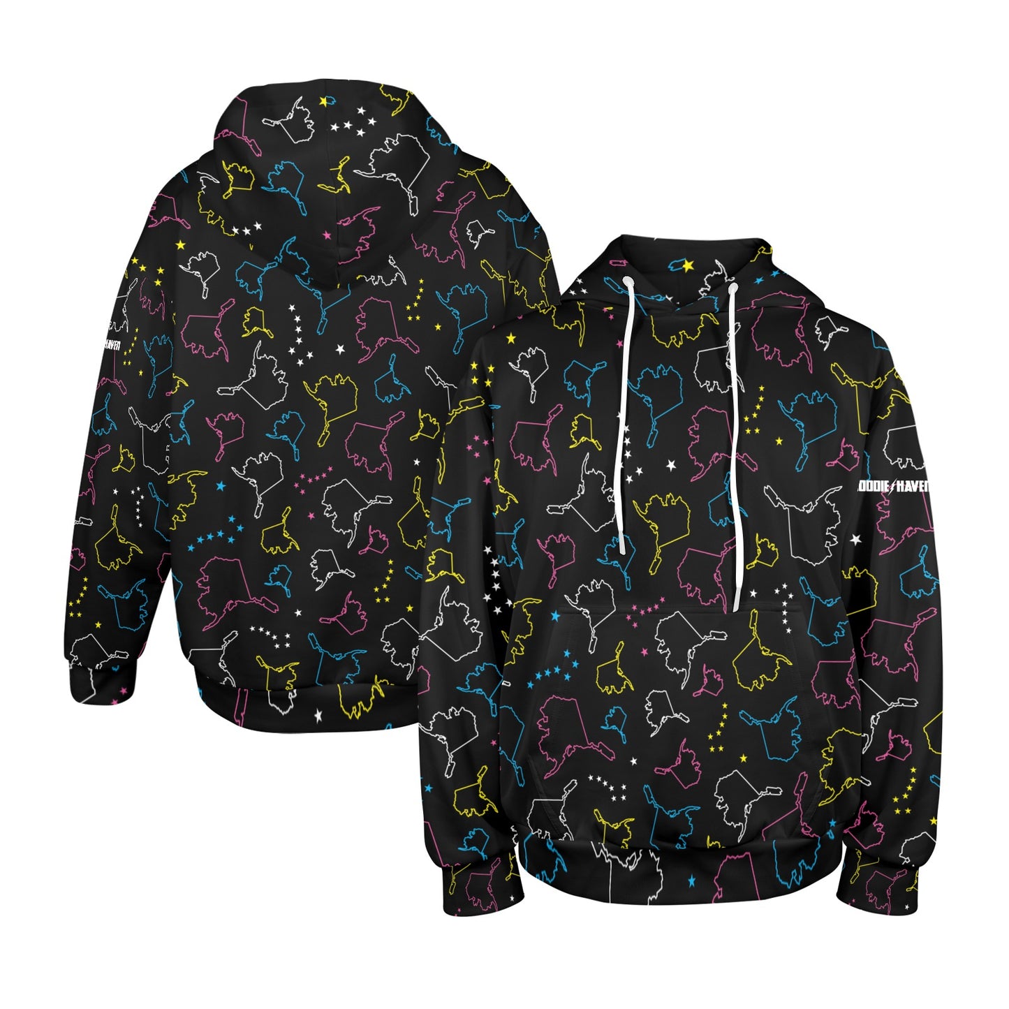 AK Shape with Big Dipper - Black