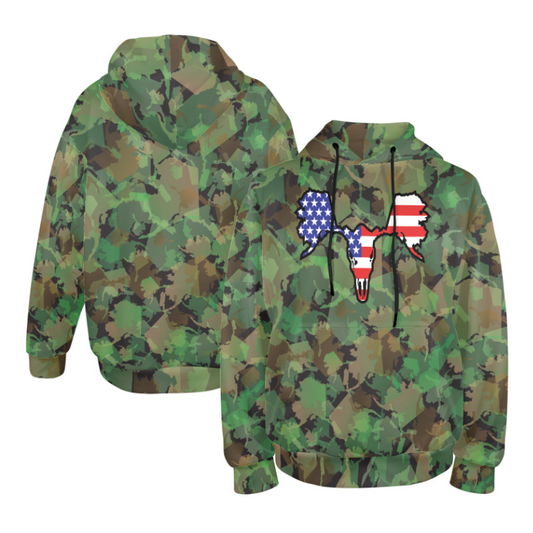 AK Camo - Classic - Moose Alaskull Patriotic