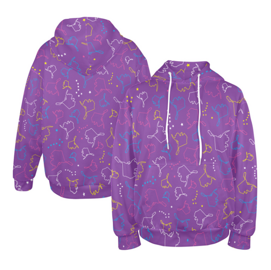 AK Shape with Big Dipper - Purple