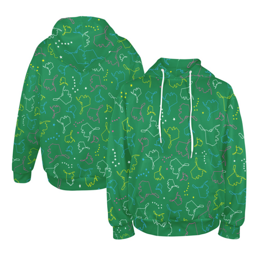 AK Shape with Big Dipper - Green